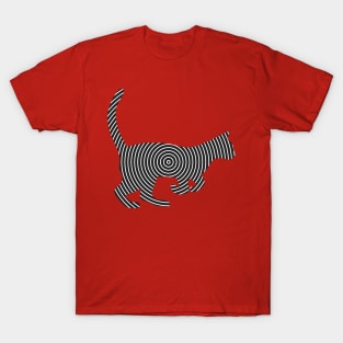Cat Line Art T-Shirt